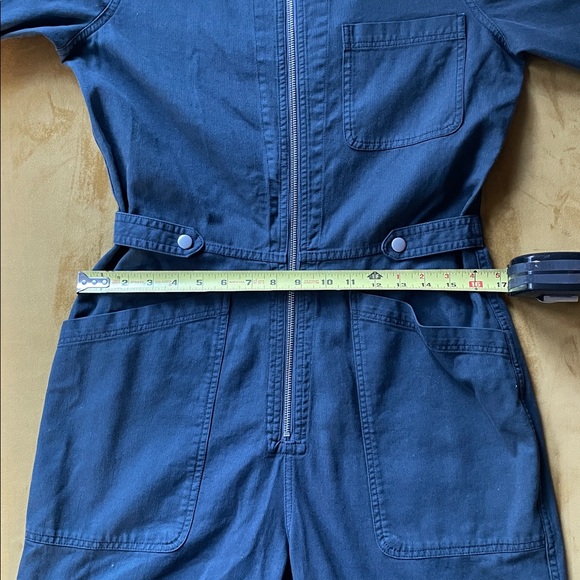 Navy Blue Outerknown Zip-Up Jumpsuit - Picture 8 of 10